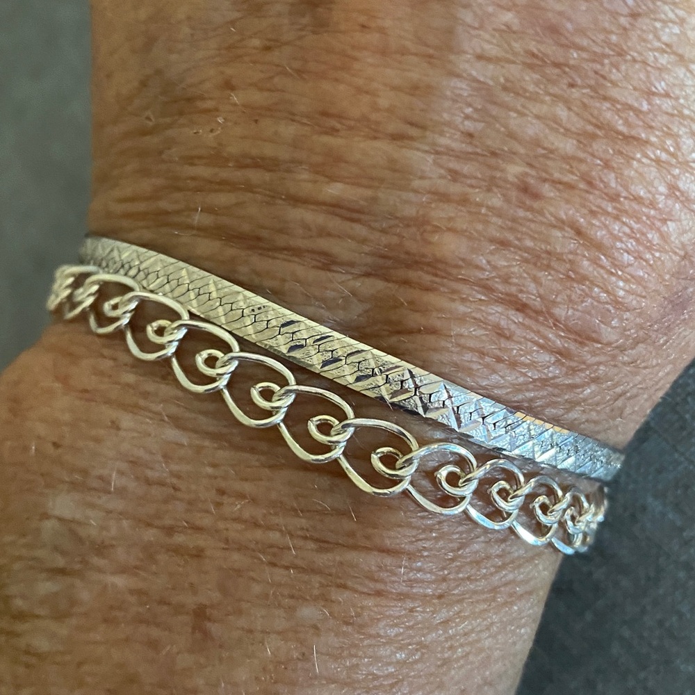 Two 925 Sterling Silver Bracelets